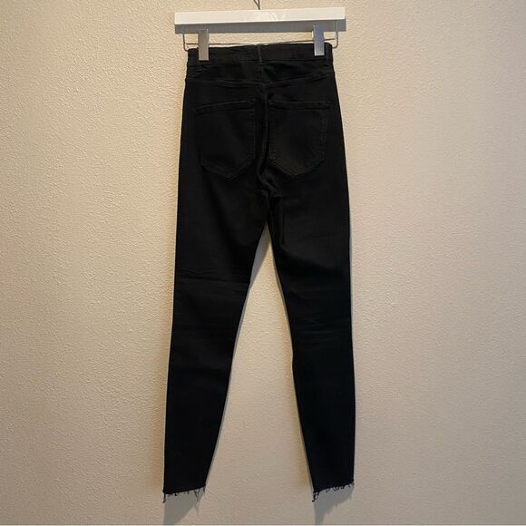 Zara Jeans Trafaluc Skinny Womens 4‎ black distressed - Picture 8 of 11